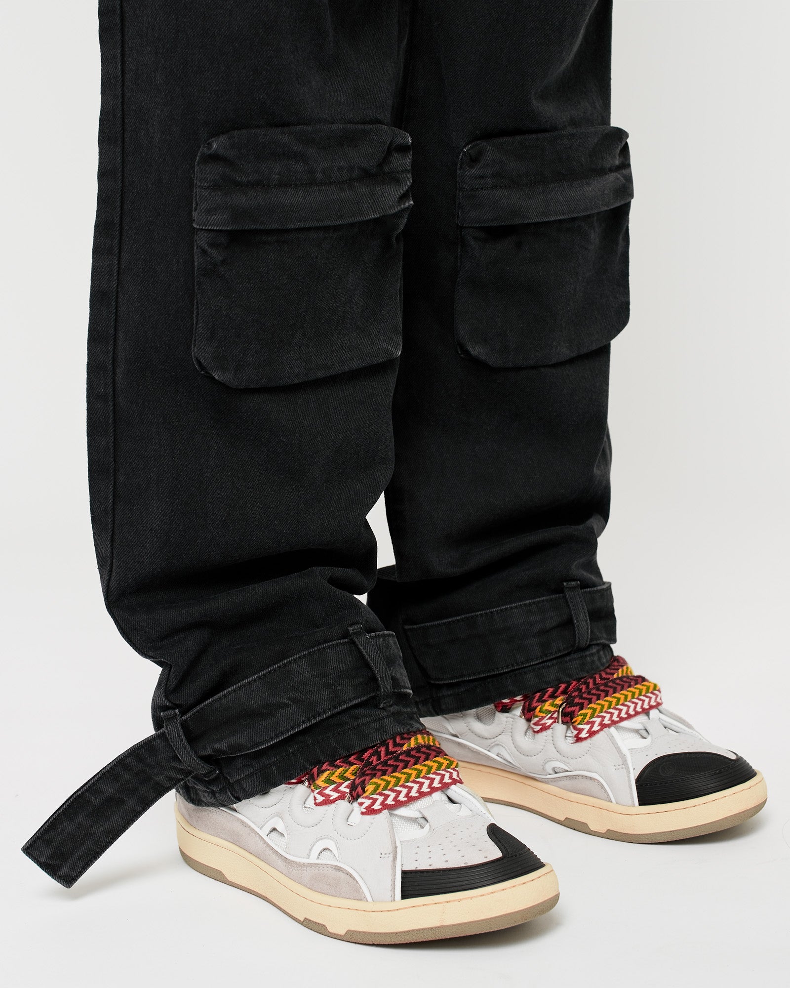 Denim Cargo Pants