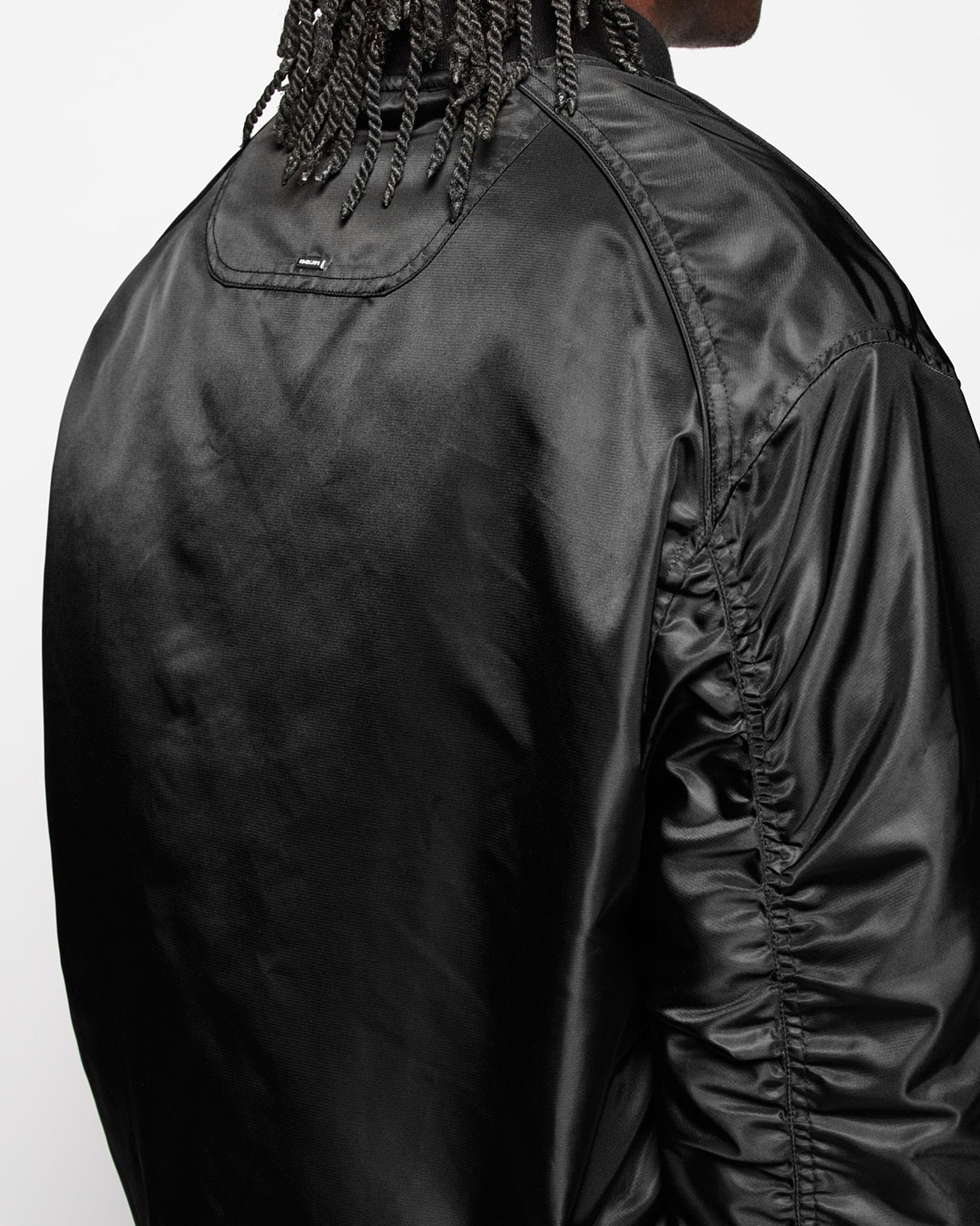 Glossed Bomber Jacket