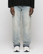 Open Hem Straight Denim