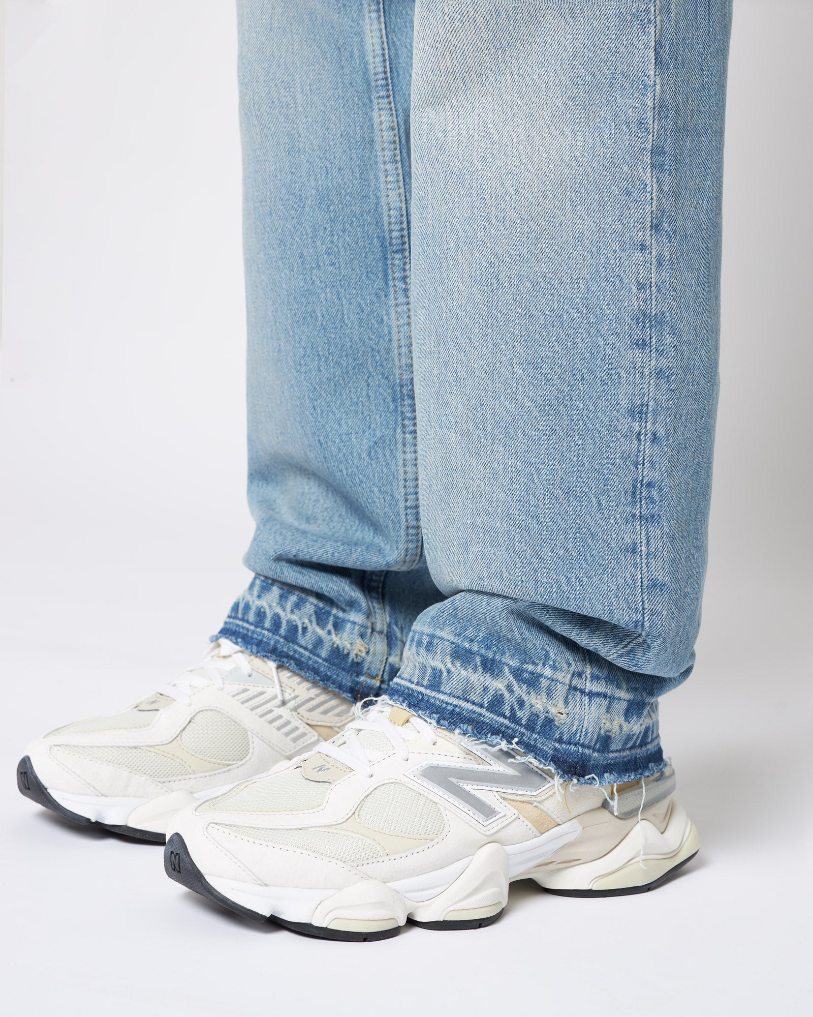 Open Hem Straight Denim