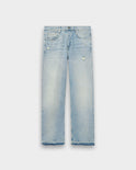 Open Hem Straight Denim