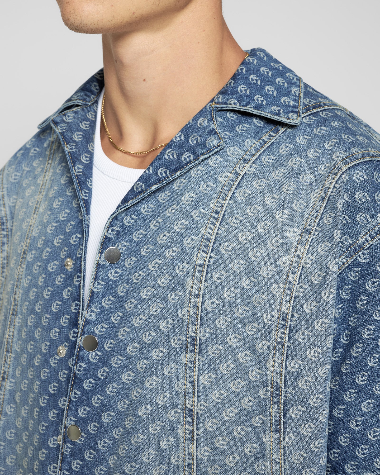 Monogram Denim Shirt