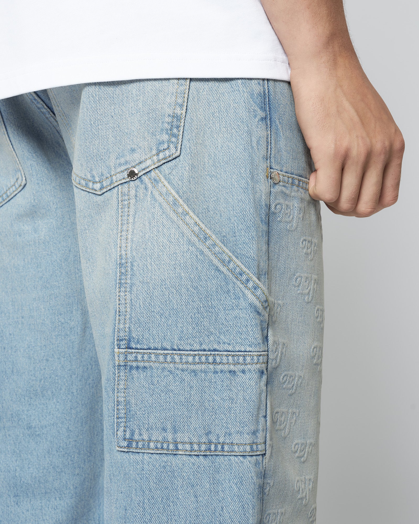 Embossed Carpenter Denim