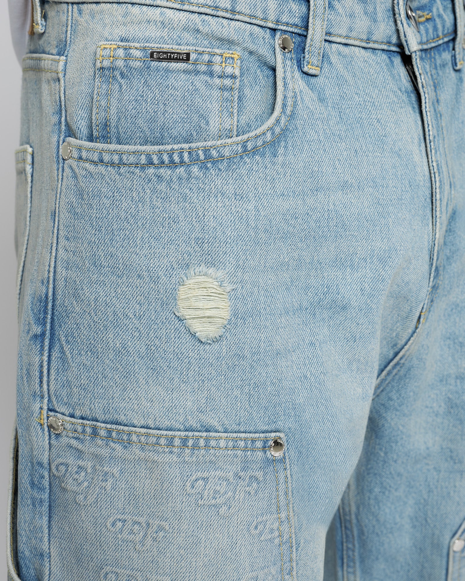 Embossed Carpenter Denim