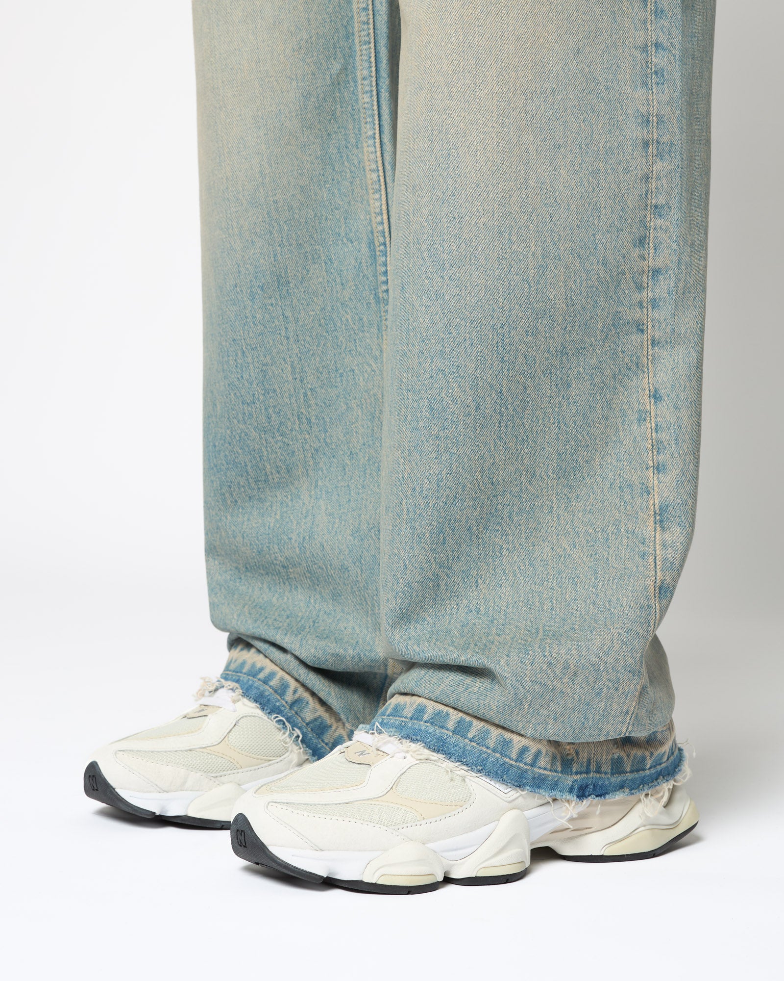 Open Hem Baggy Denim