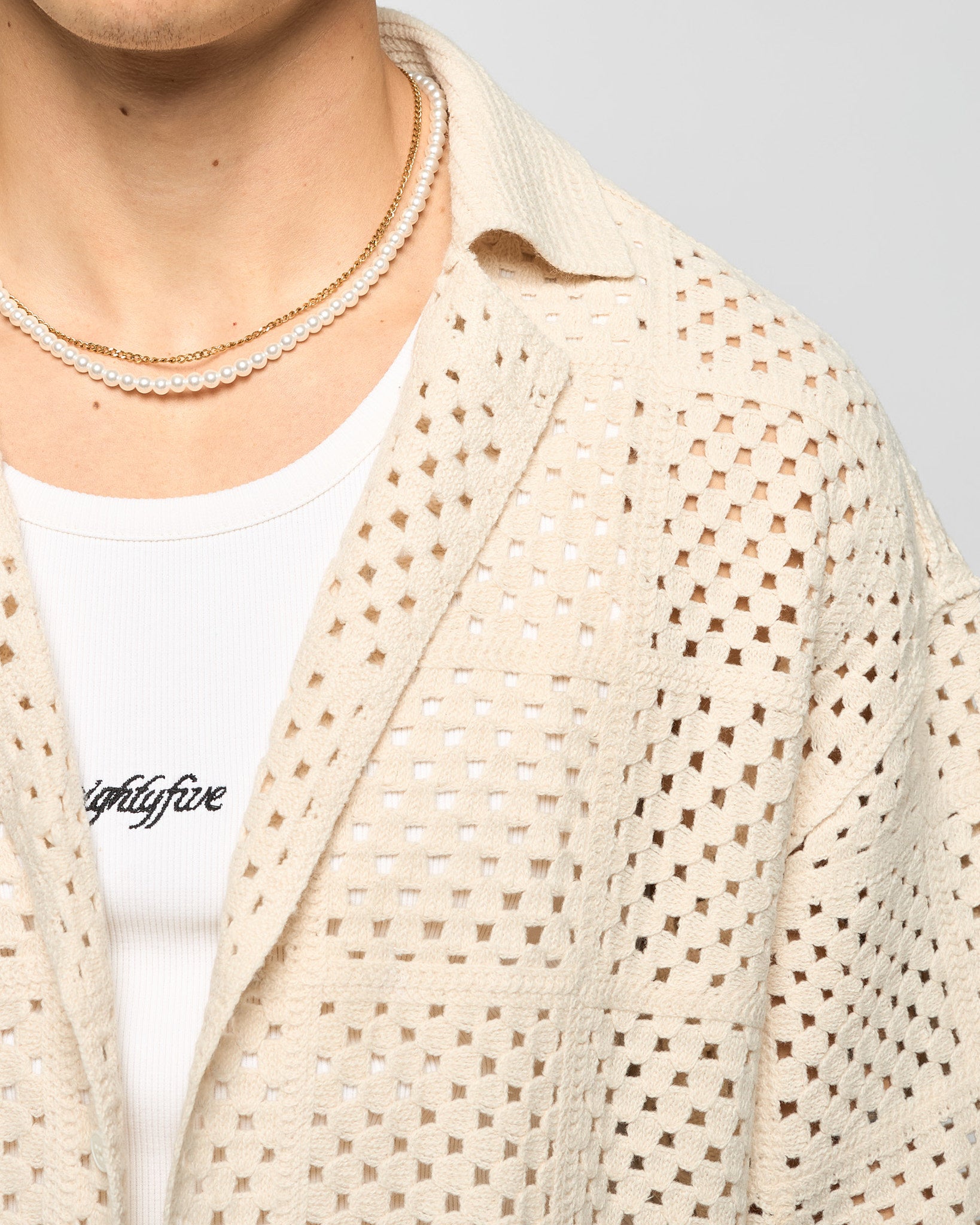 Crochet Oversized Shirt