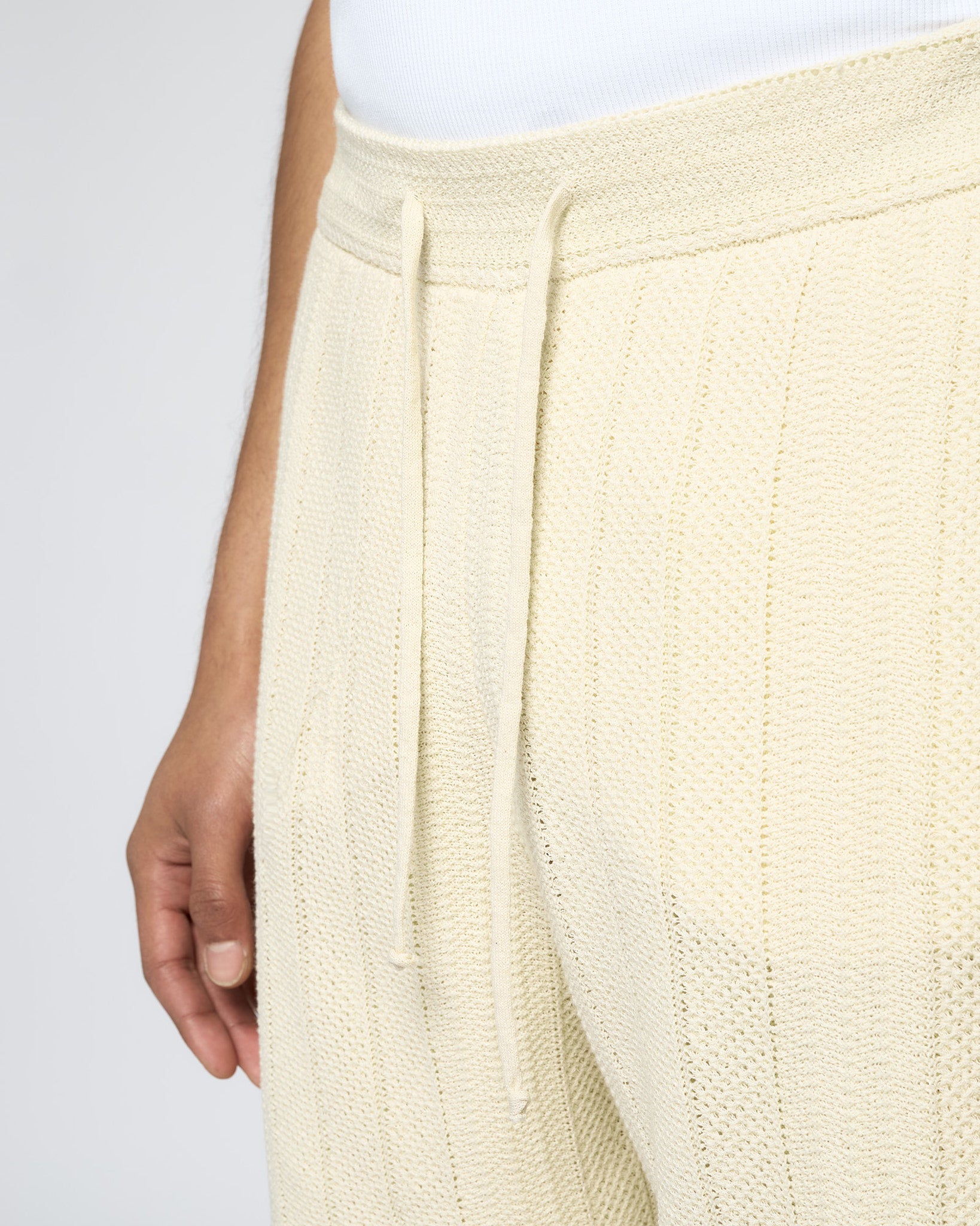 Embroidered Knit Shorts