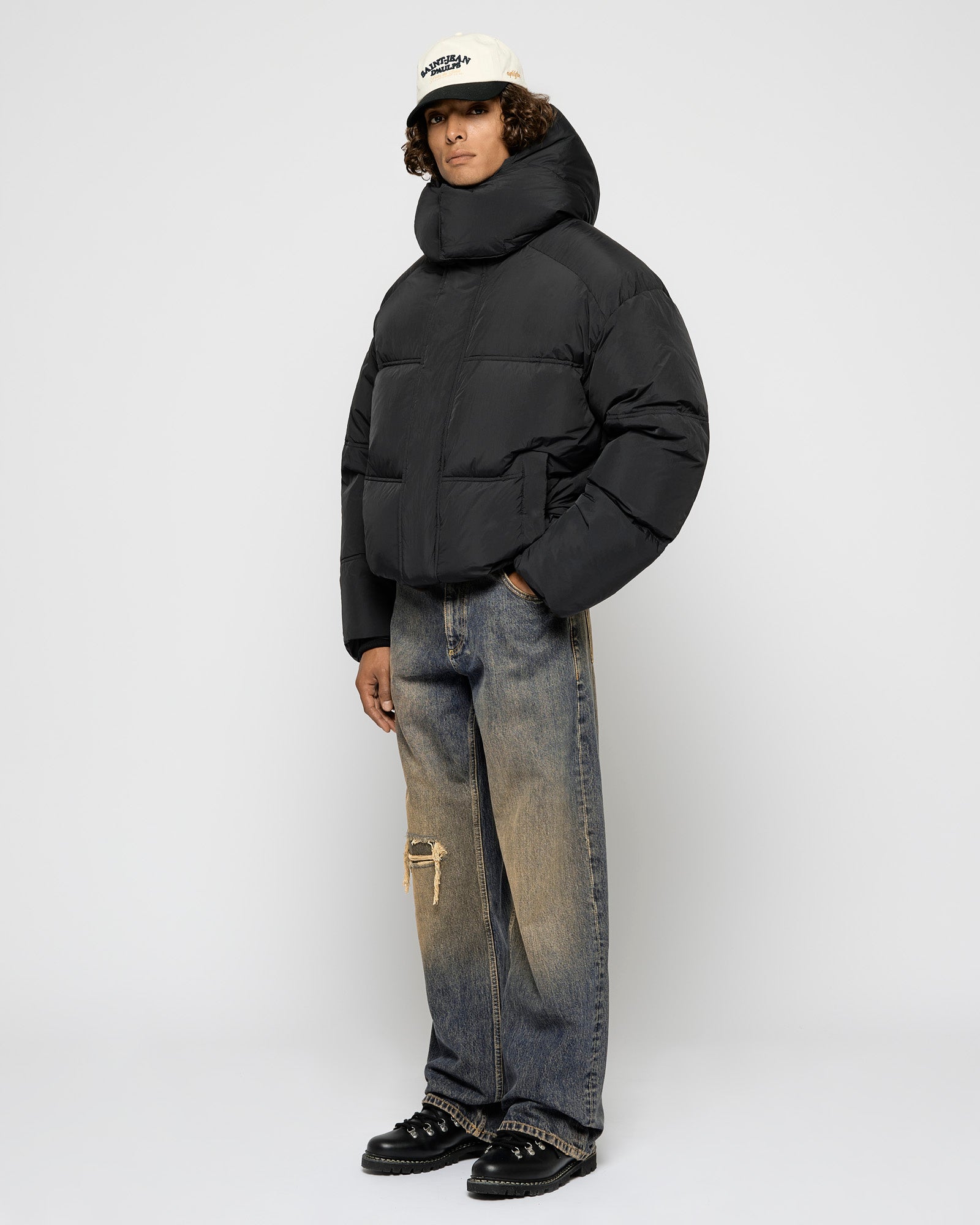 Nylon Down Puffer Jacket