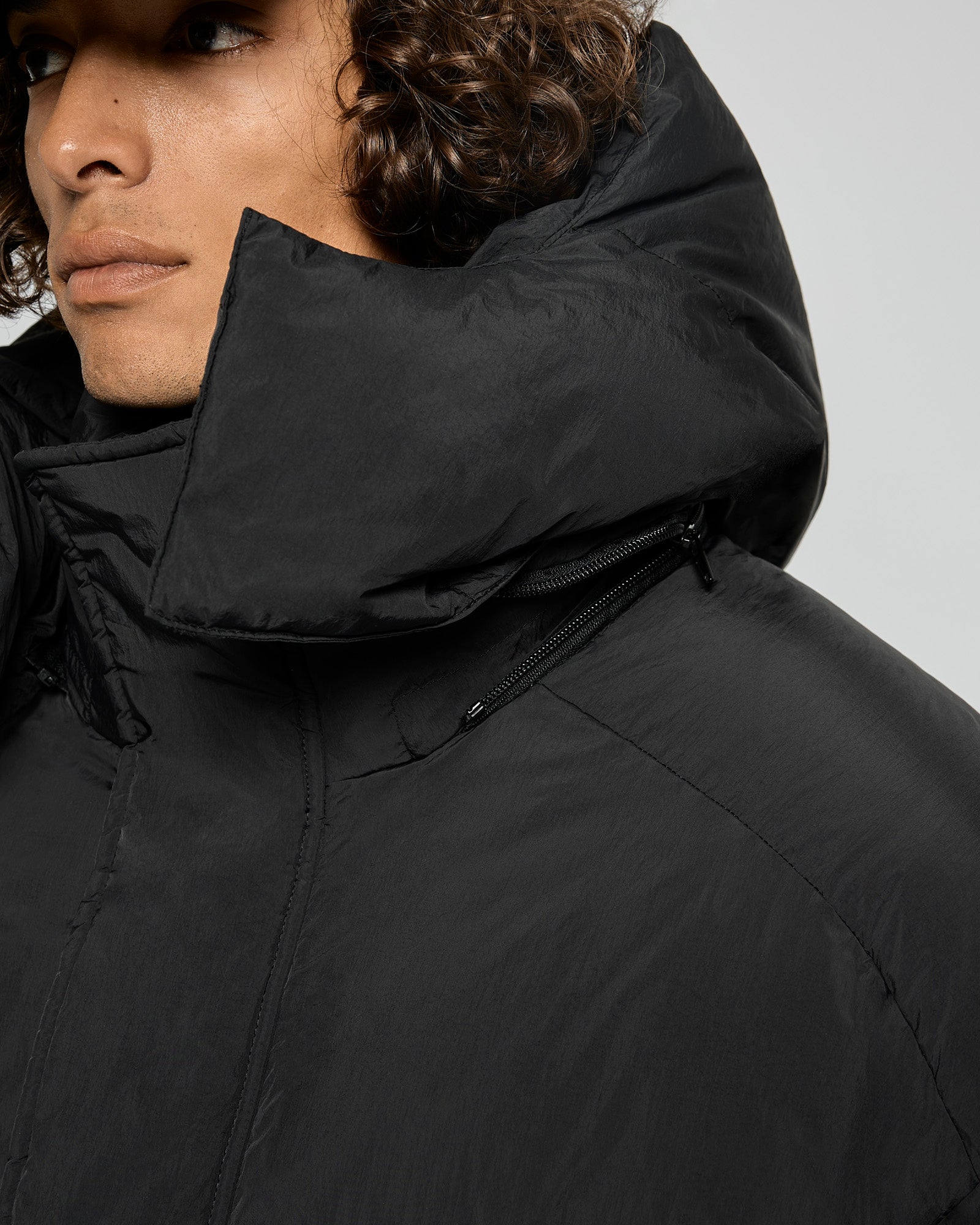 Nylon Down Puffer Jacket