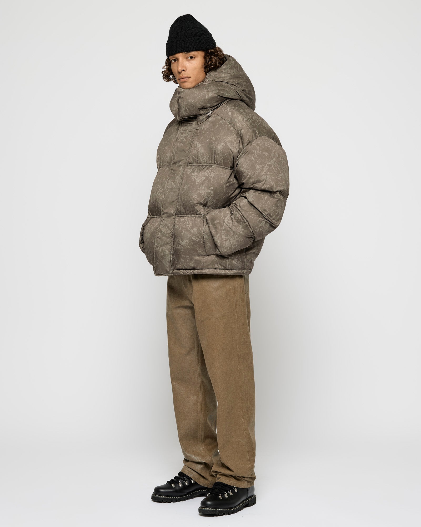 Nylon Down Puffer Jacket