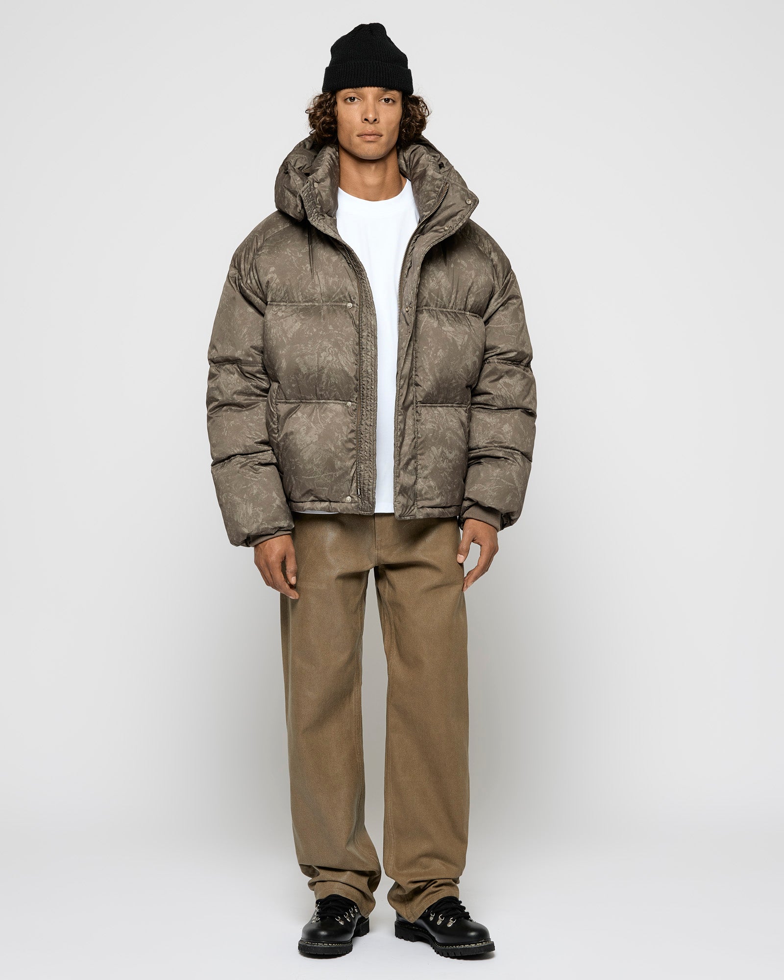 Nylon Down Puffer Jacket