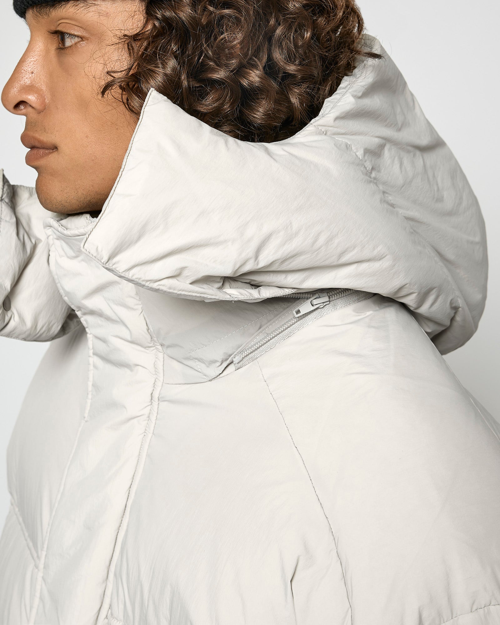 Nylon Down Puffer Jacket