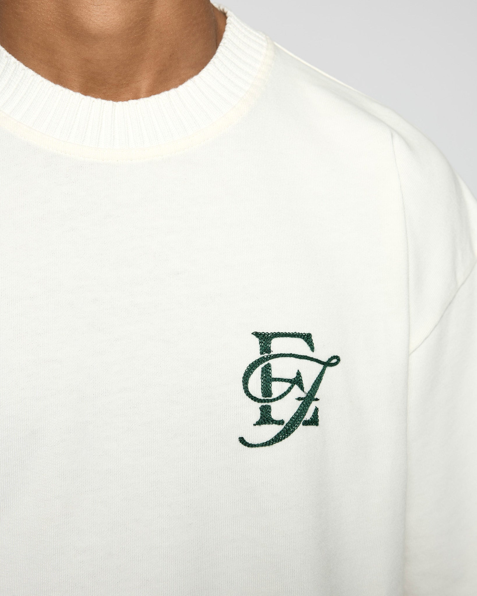 Luxe Knitted Collar T-Shirt