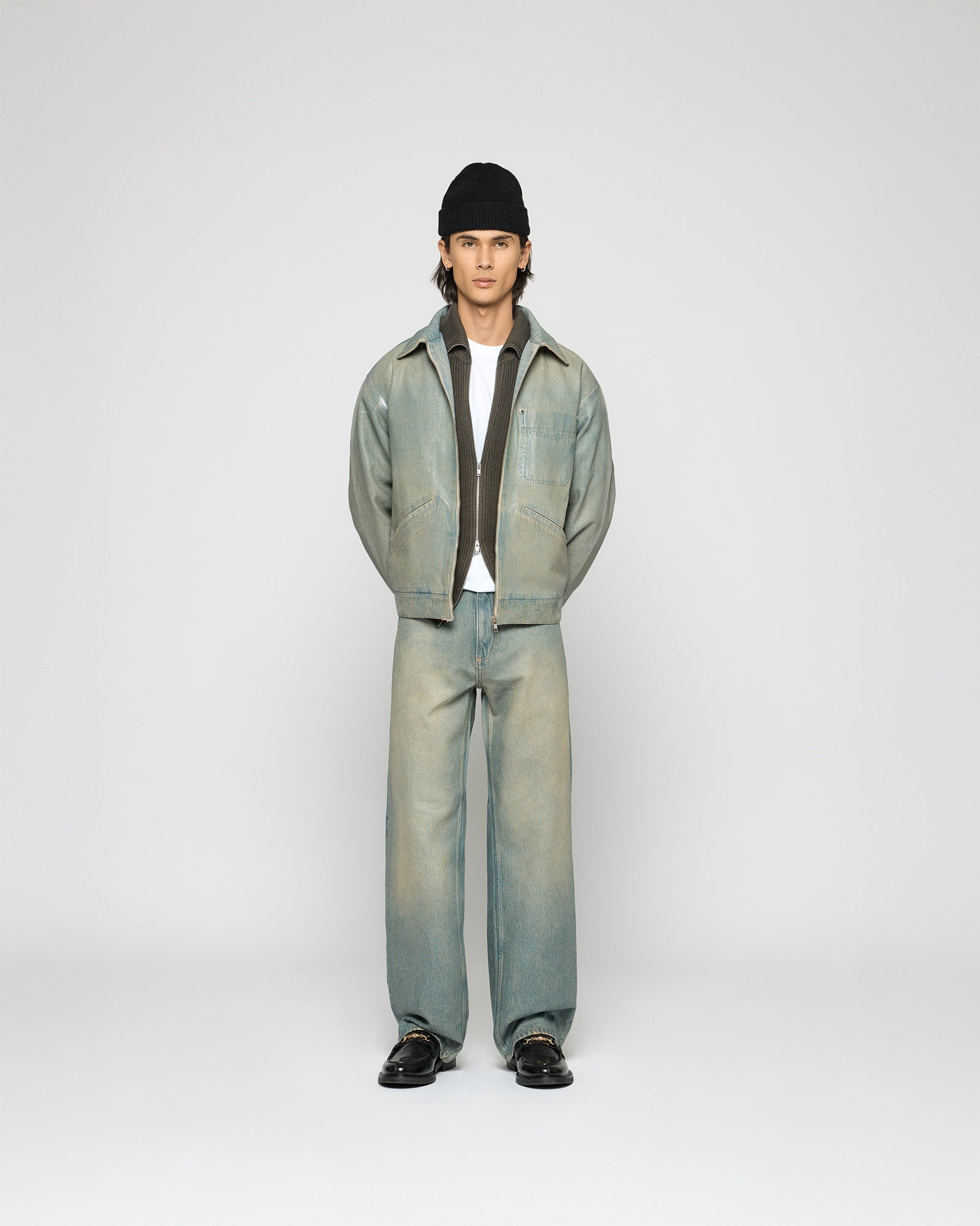 Coated Relaxed Denim