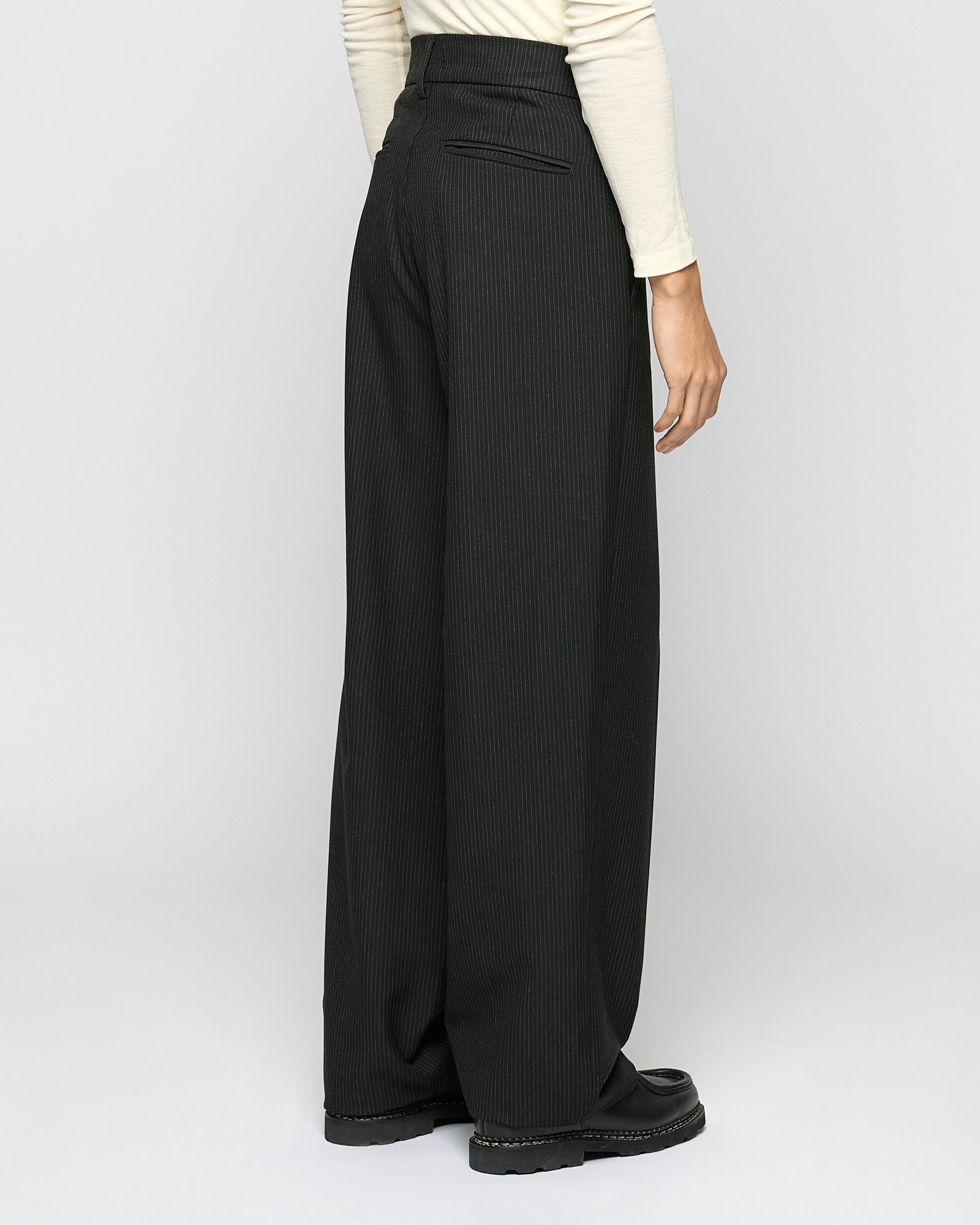 Pinstripe Baggy Tailored Pants