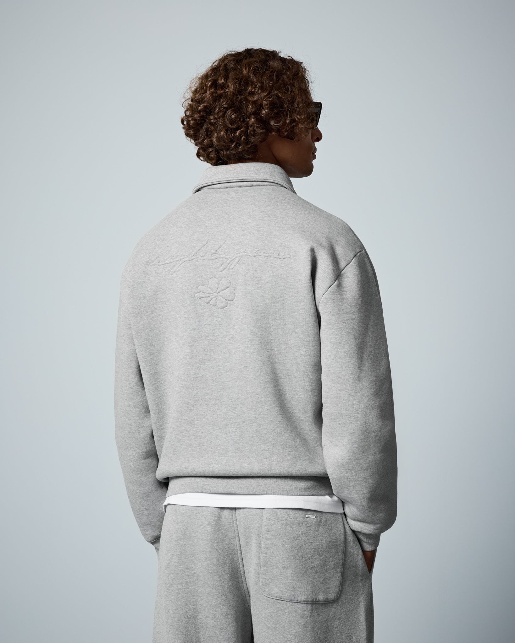 Sweat Jacket with Kent Collar