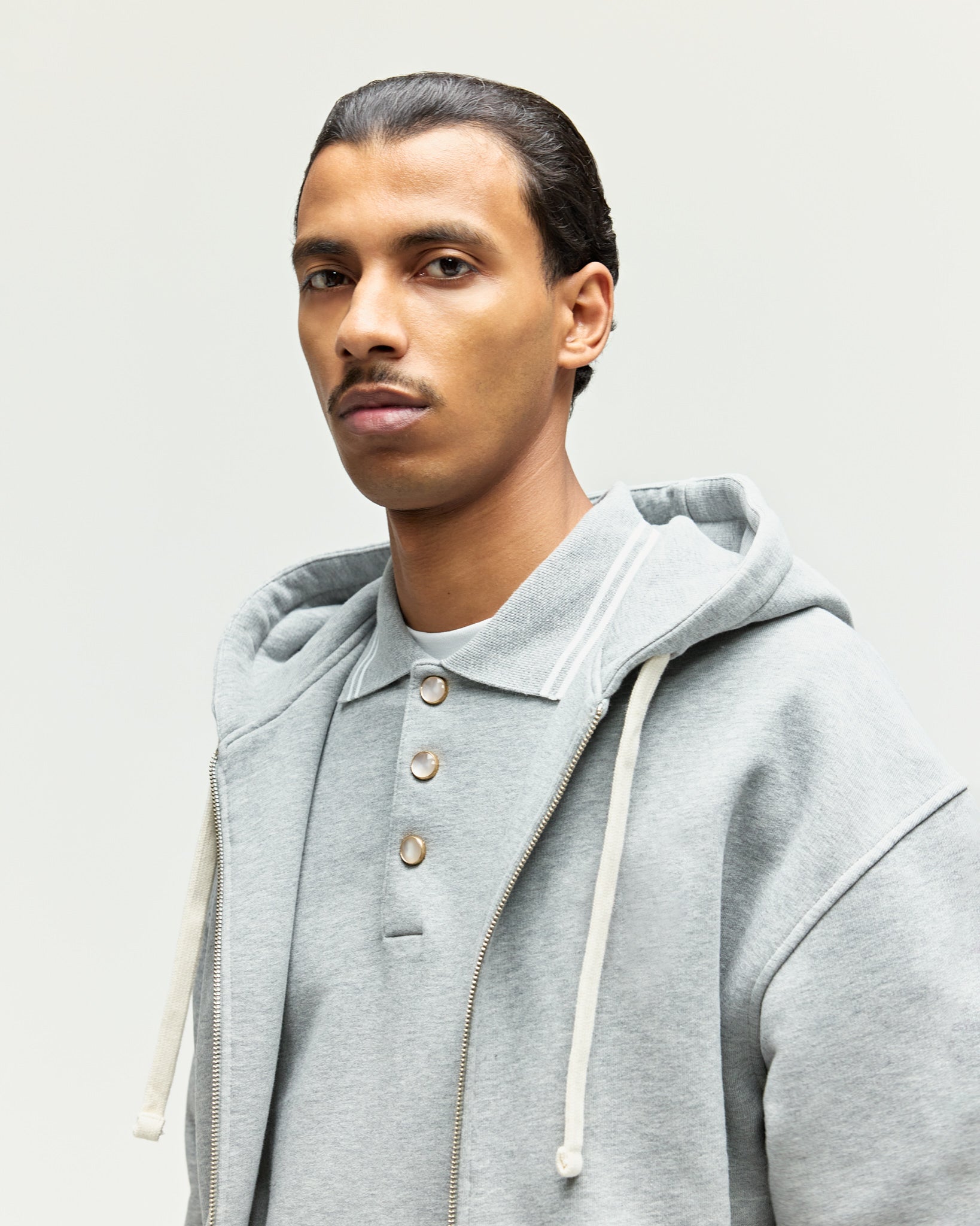 Embroidered Zip Hoodie