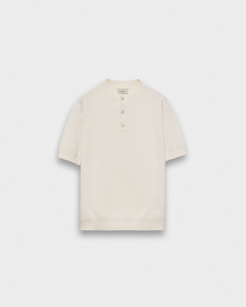 Knitted Henley Polo