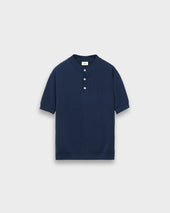 Knitted Henley Polo