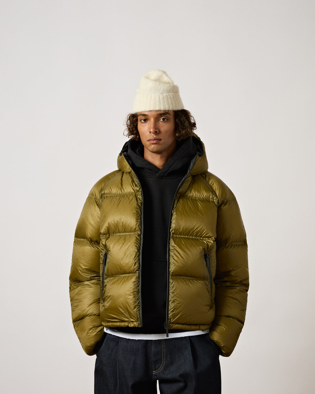 Translucent Reversible Down Puffer Jacket