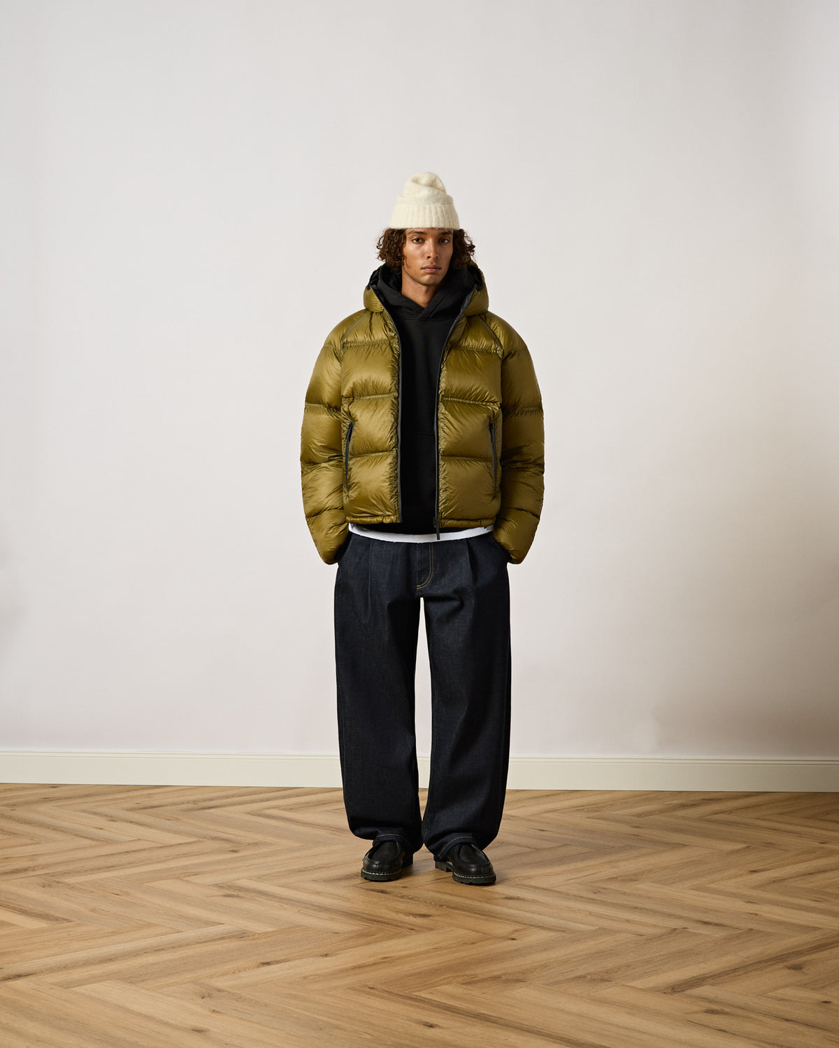 Translucent Reversible Down Puffer Jacket