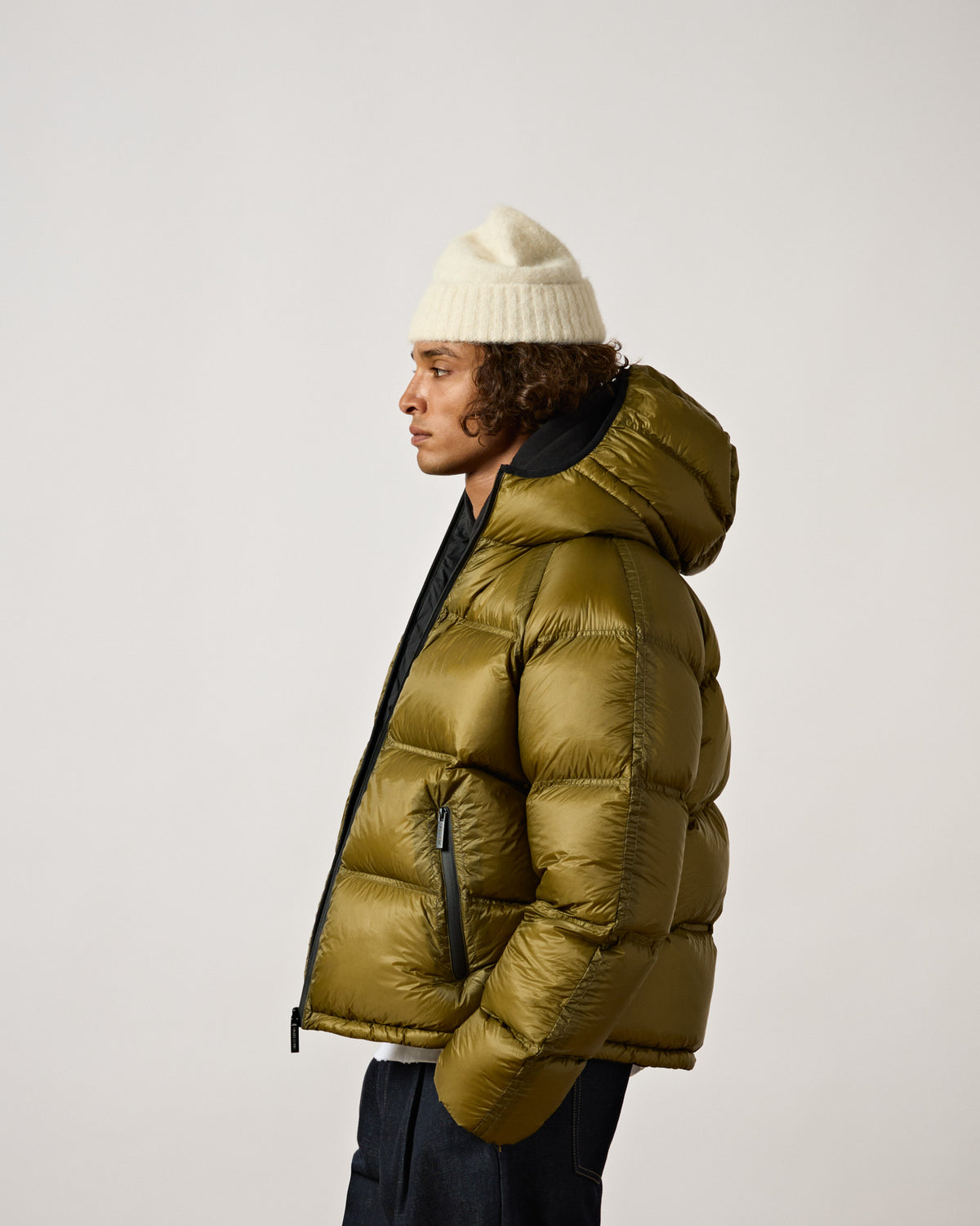 Translucent Reversible Down Puffer Jacket