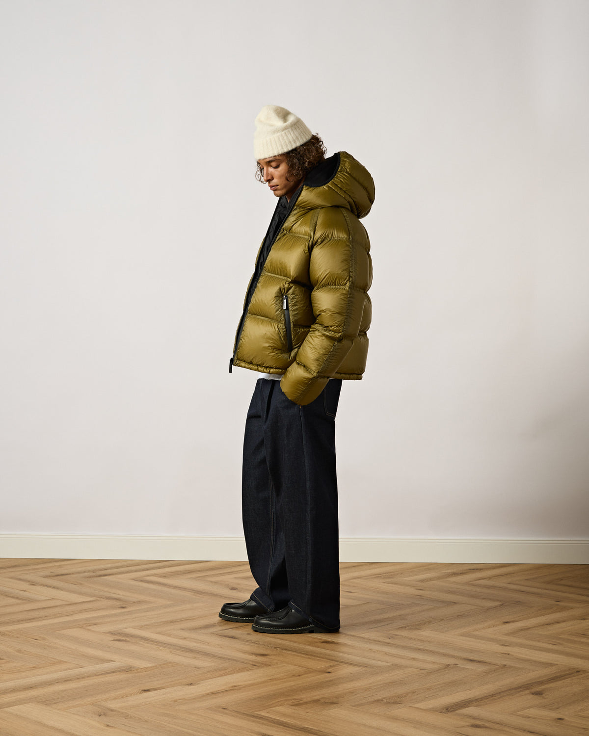 Translucent Reversible Down Puffer Jacket