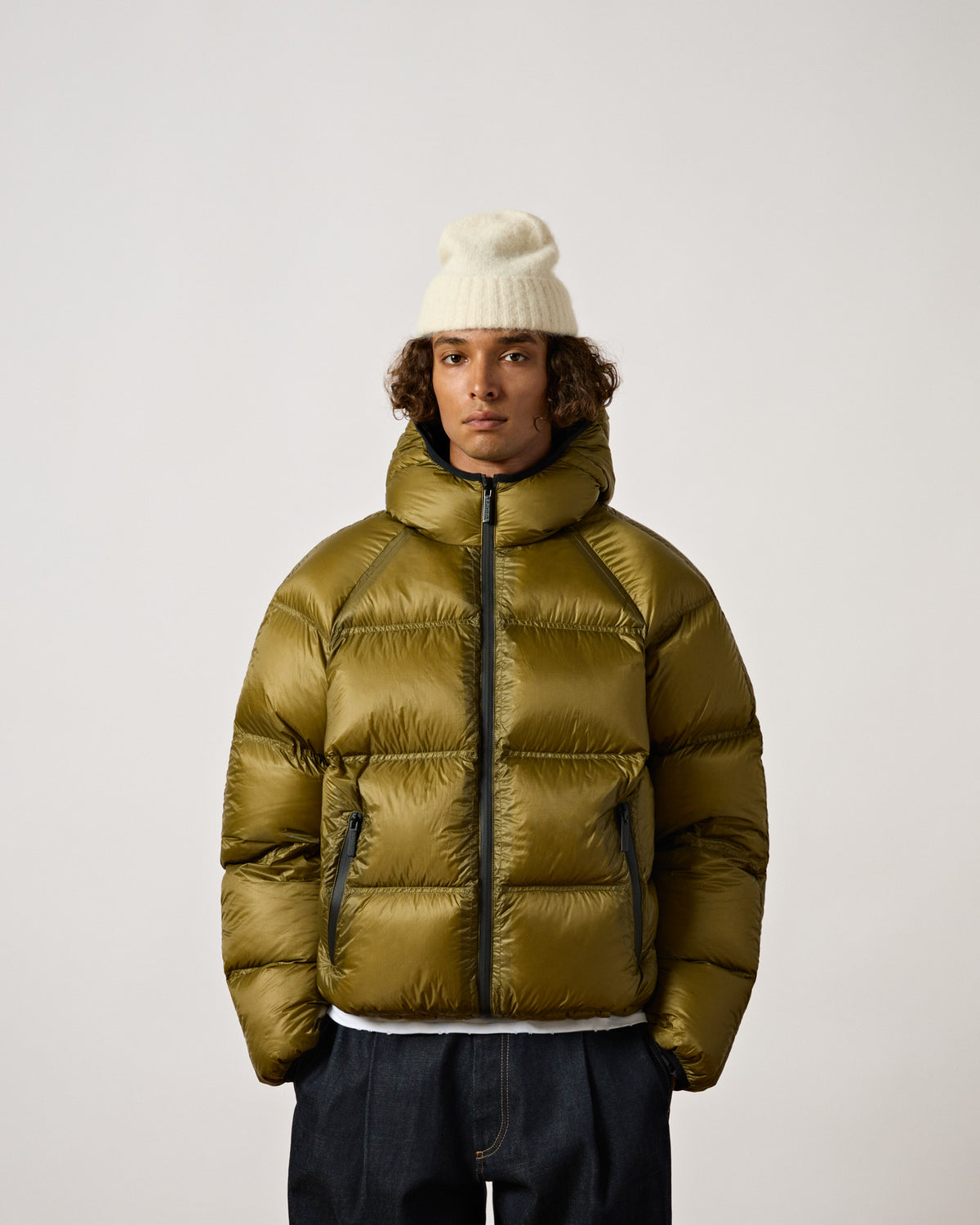 Translucent Reversible Down Puffer Jacket