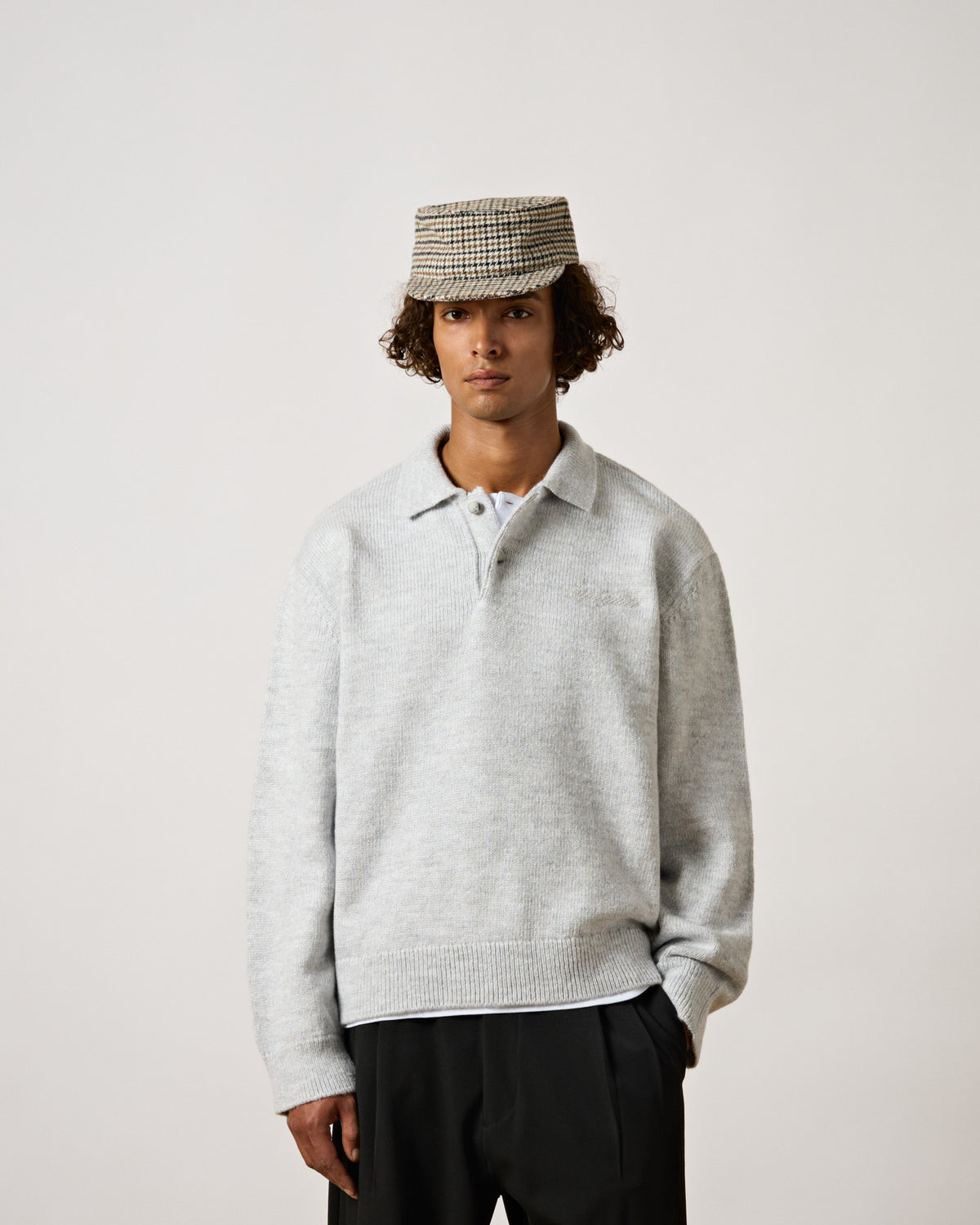 Knit Polo Sweater