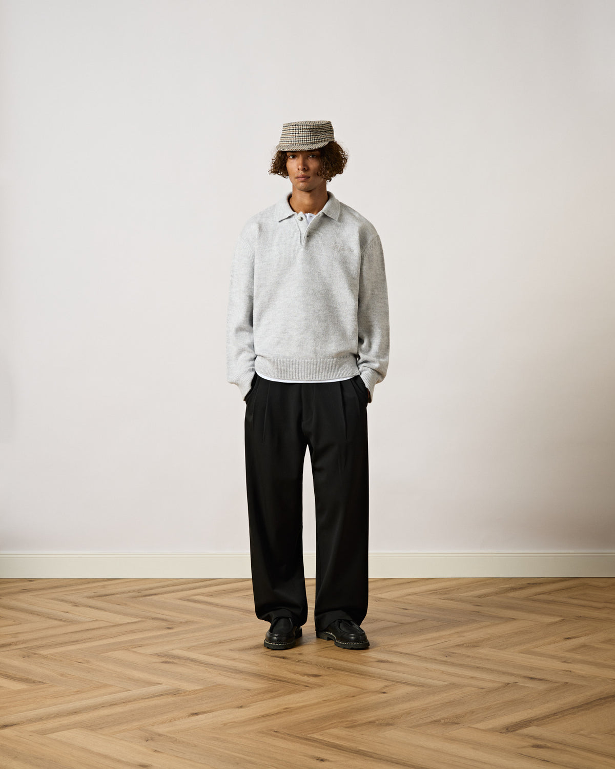 Knit Polo Sweater