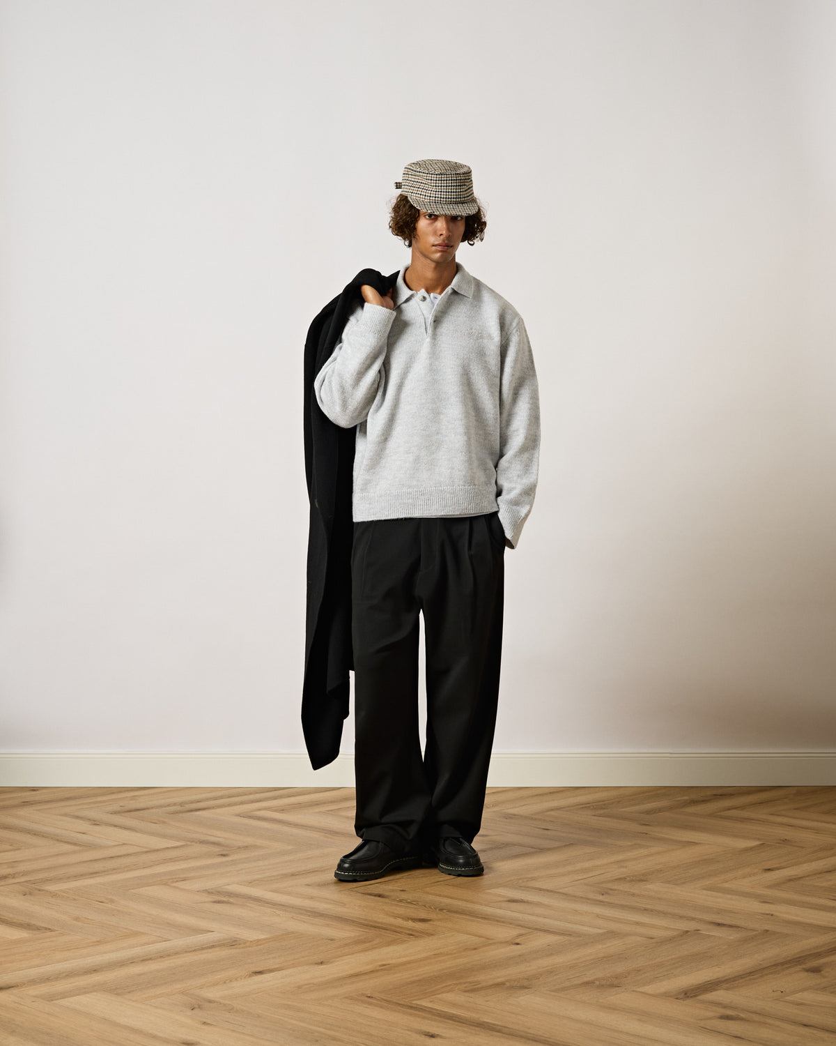 Knit Polo Sweater
