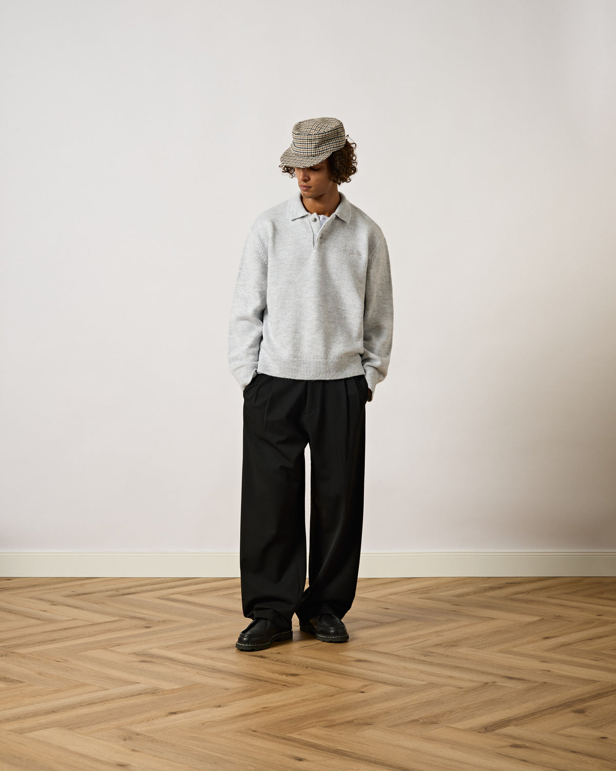 Knit Polo Sweater