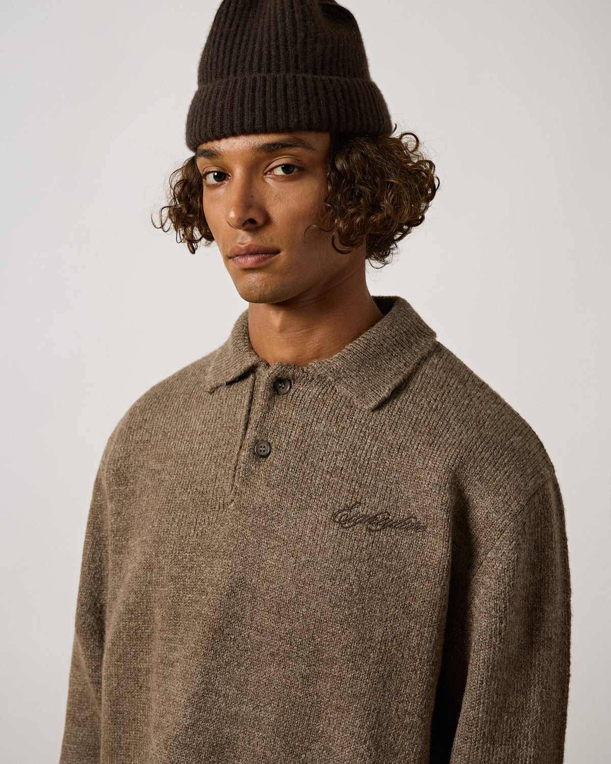 Knit Polo Sweater