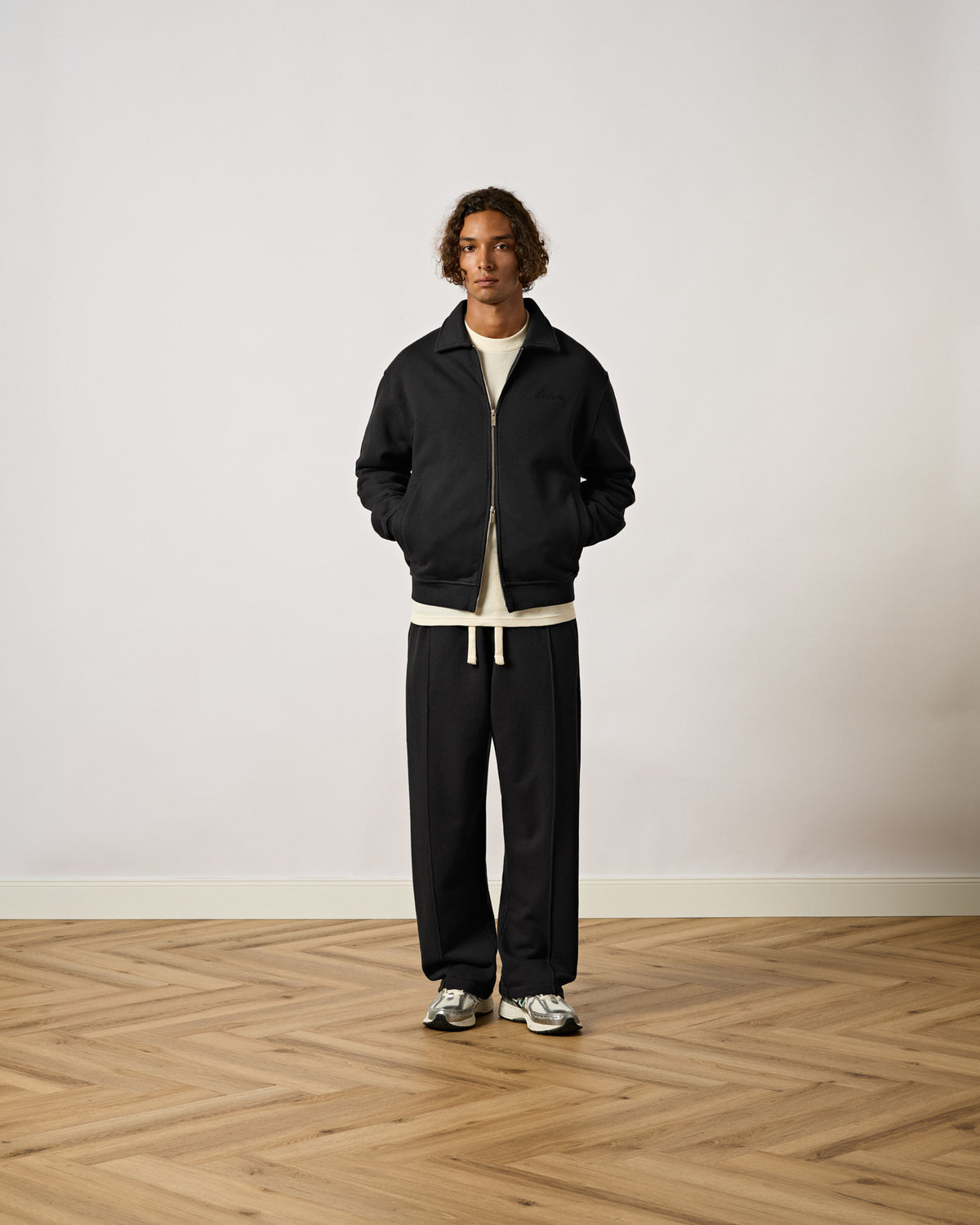 Sweat Jacket with Kent Collar