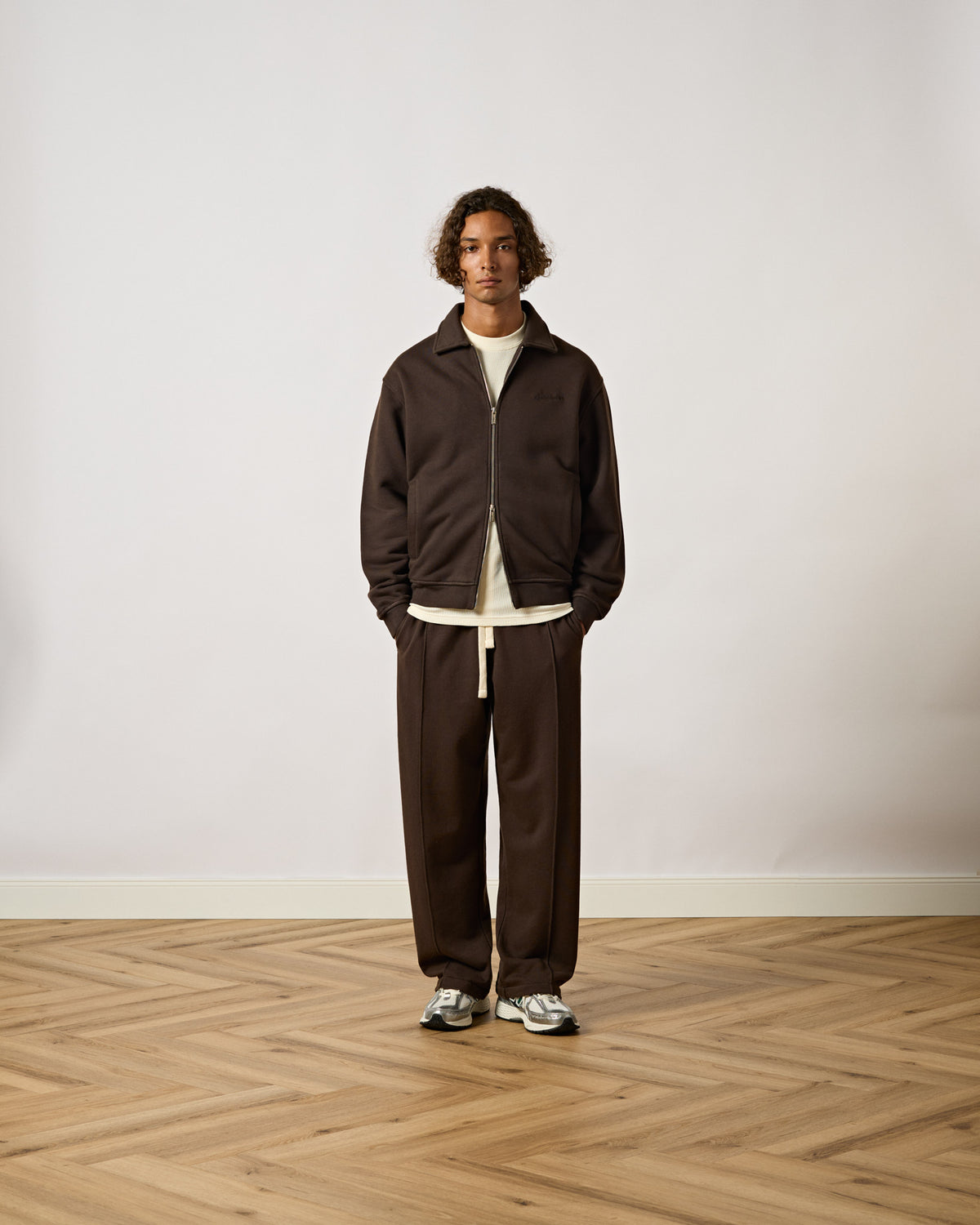 Wide Sweatpants with Seams