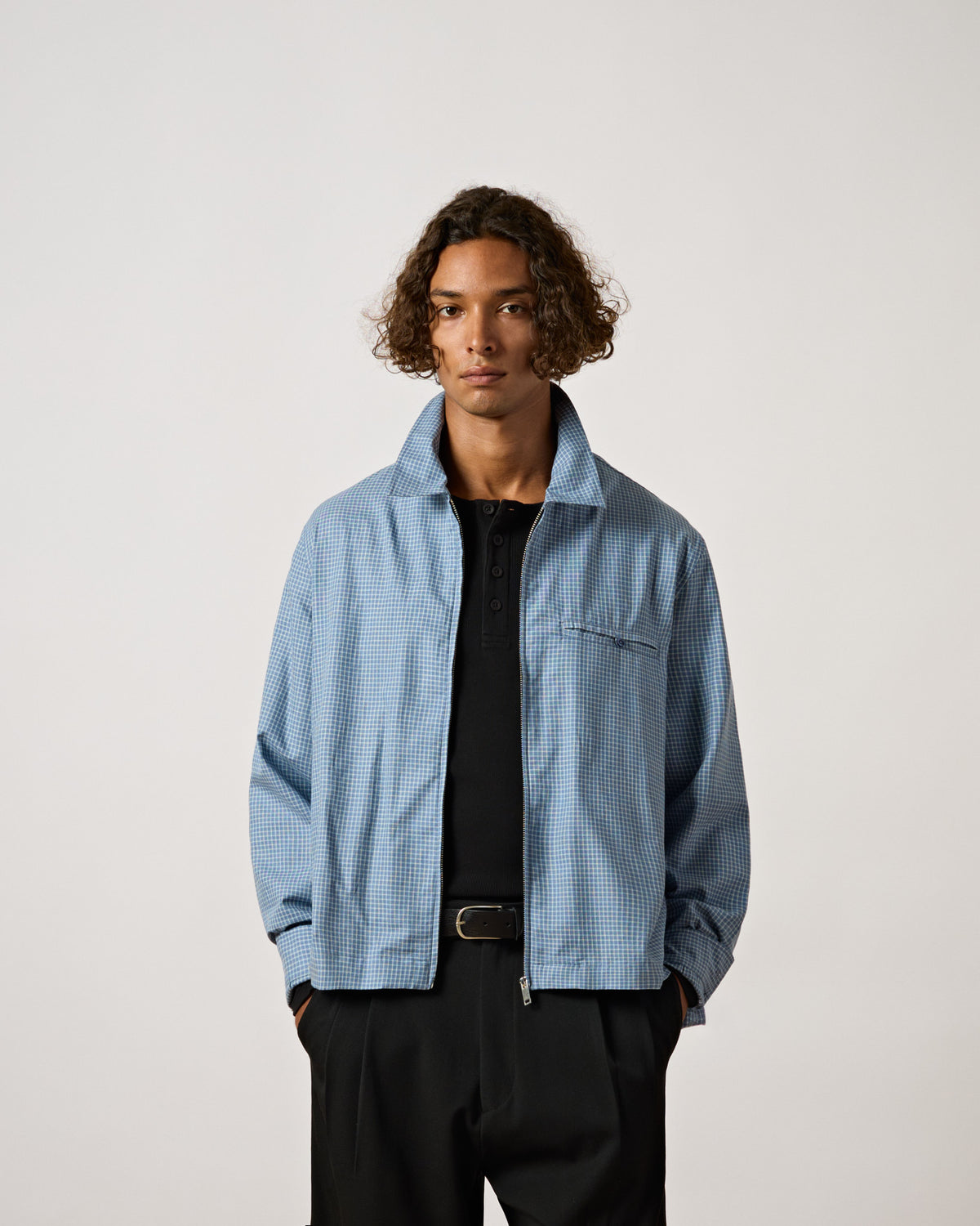 Checked Zipped Shirt