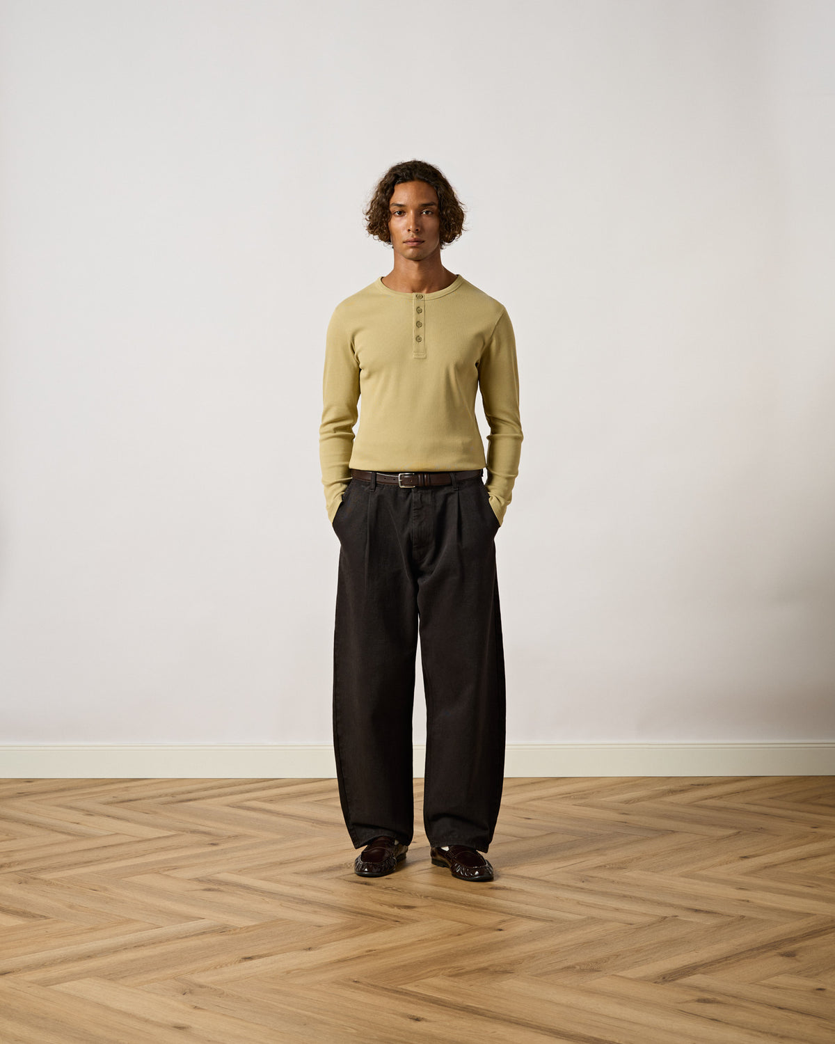 Rib Henley Longsleeve