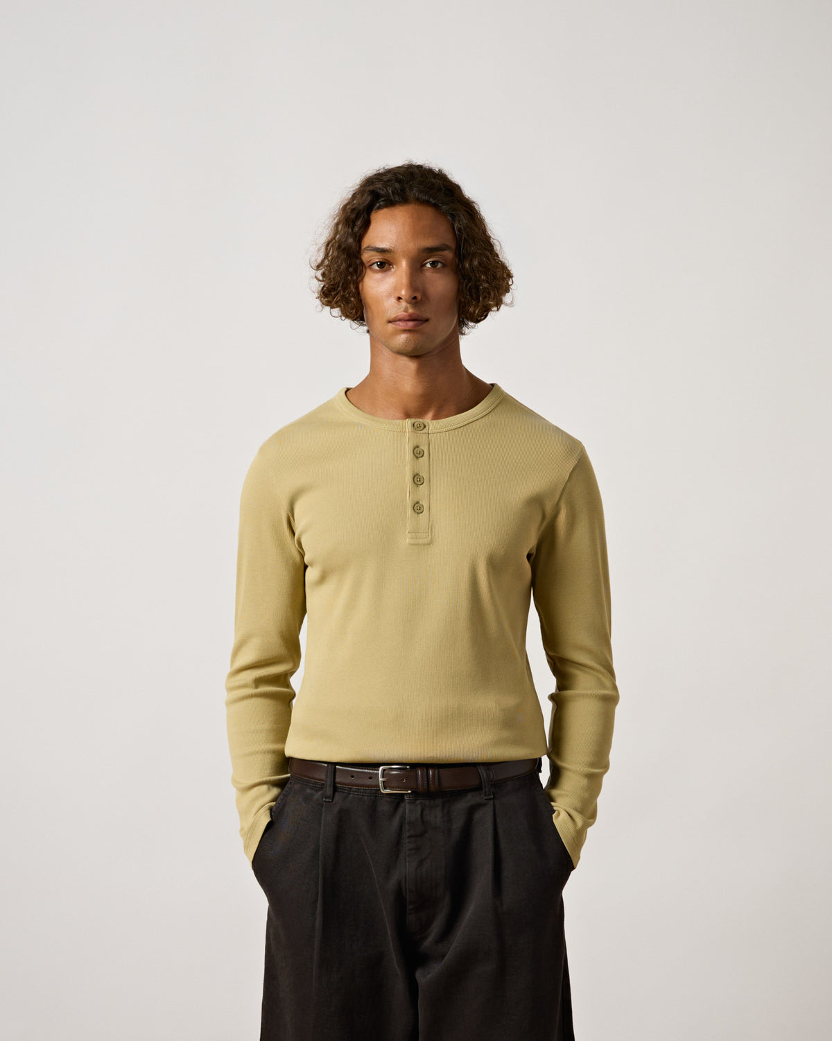 Rib Henley Longsleeve