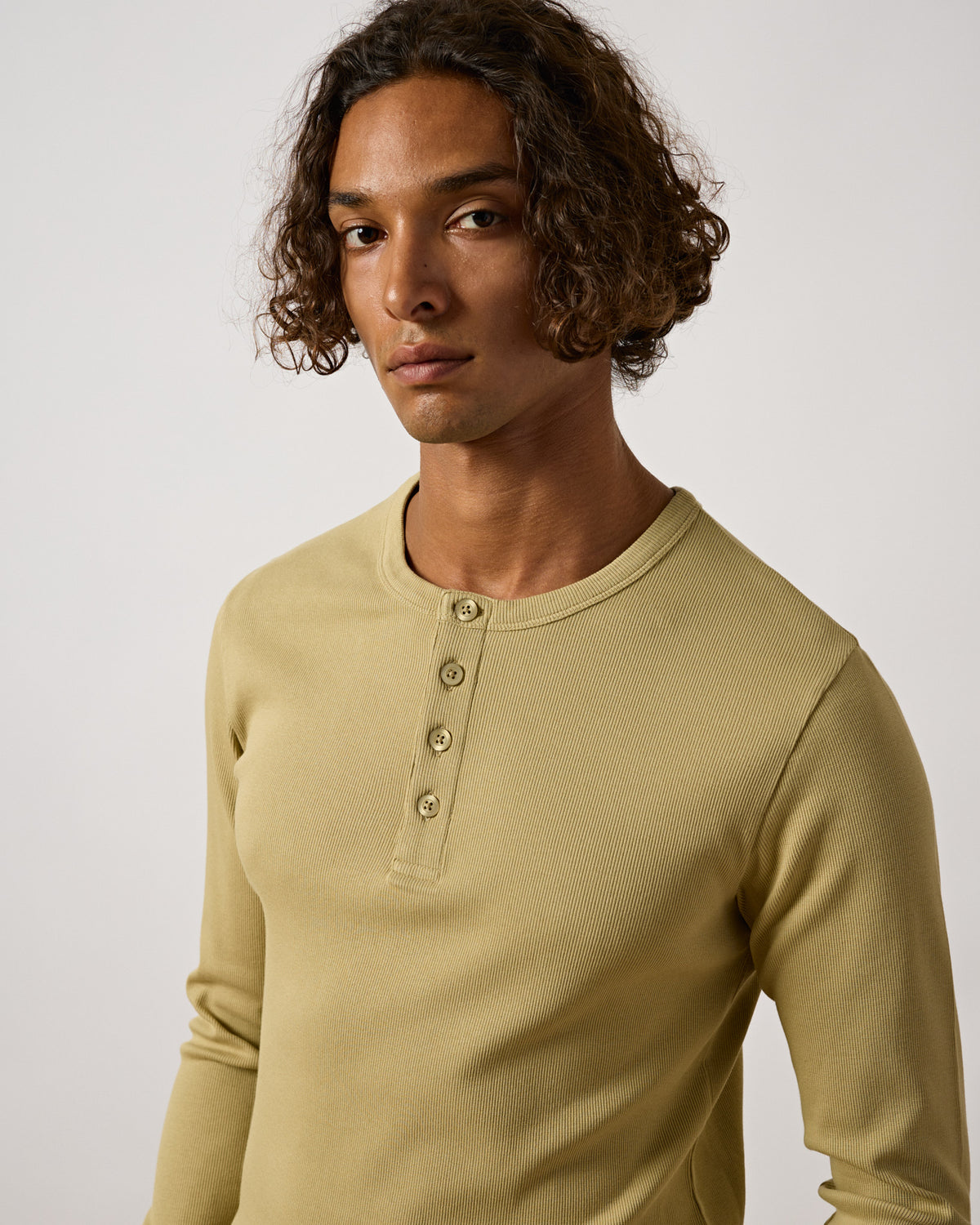 Rib Henley Longsleeve